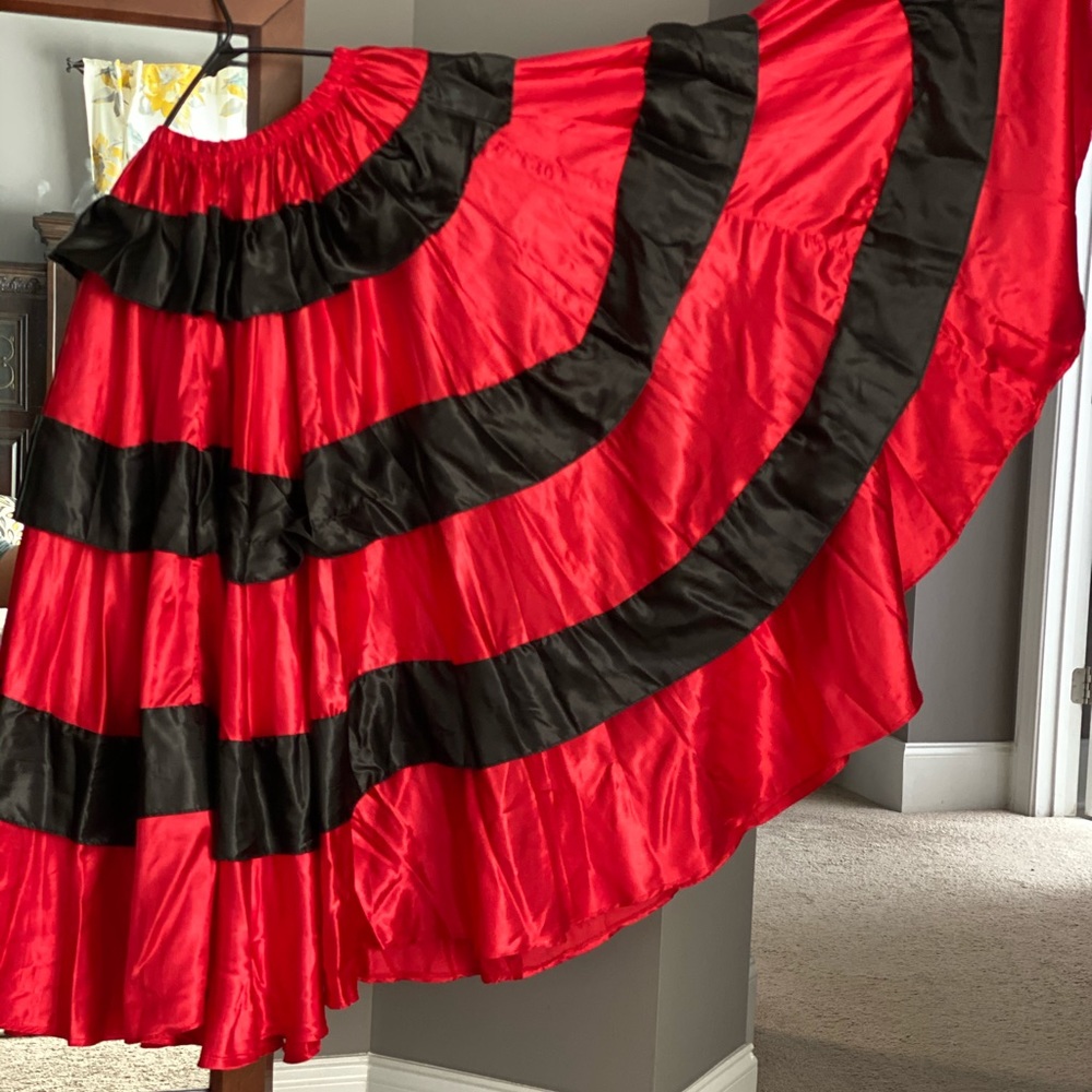 COPY - COPY - Latin Satin Dance skirt